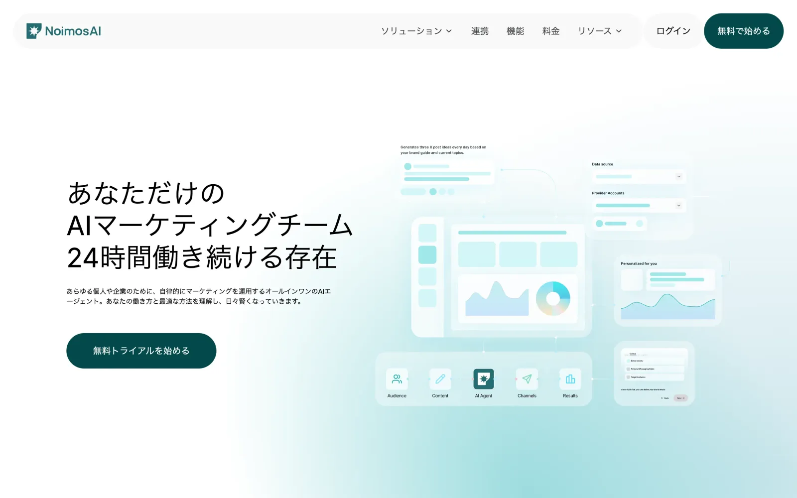 NoimosAI の日本語トップページ