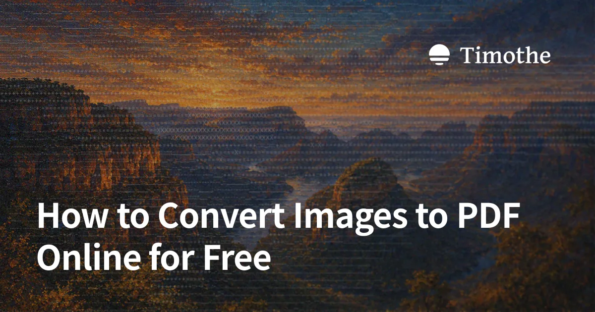 How to Convert Images to PDF Online for Free