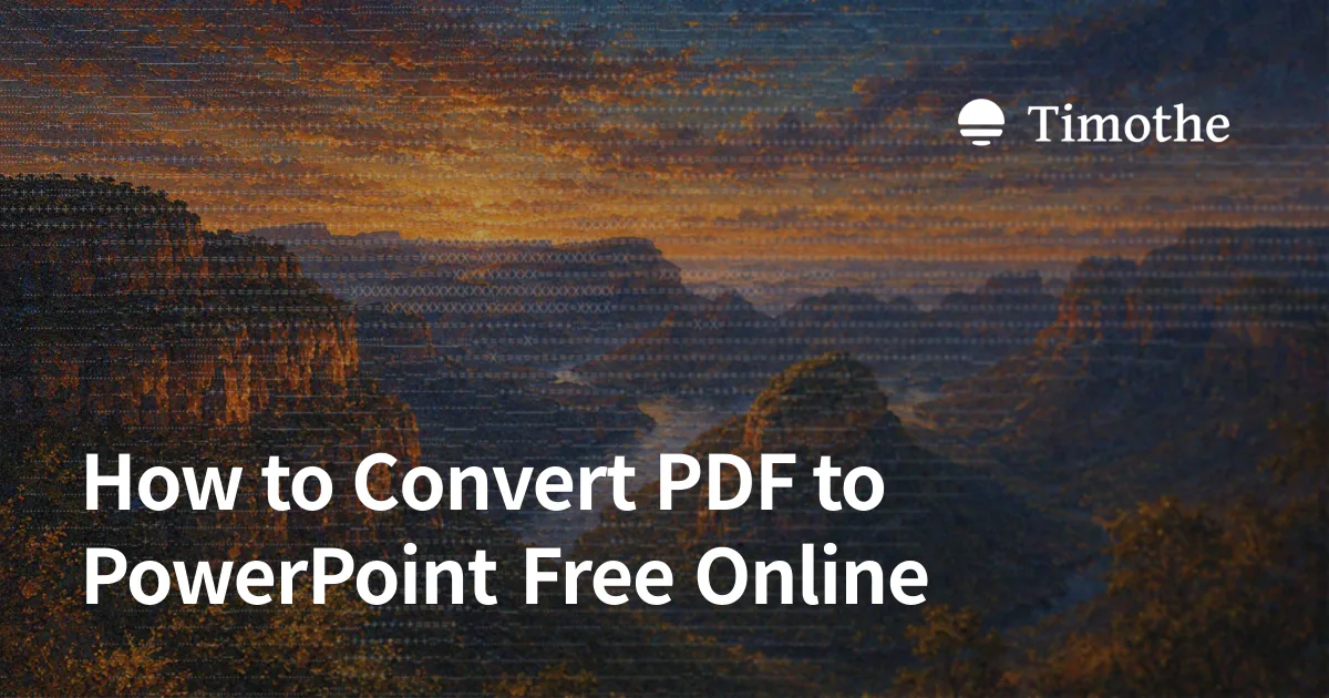 How to Convert PDF to PowerPoint Free Online
