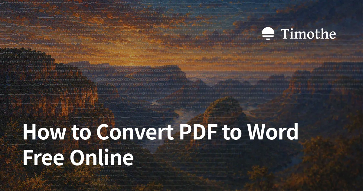 How to Convert PDF to Word Free Online