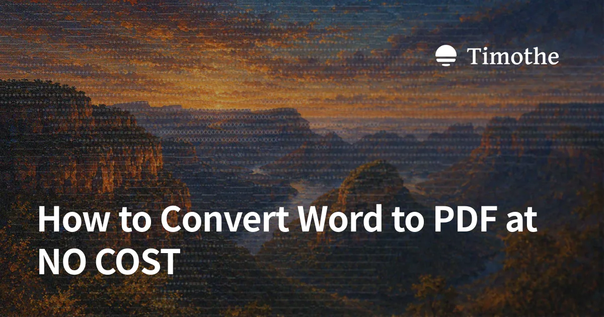 How to Convert Word to PDF at NO COST