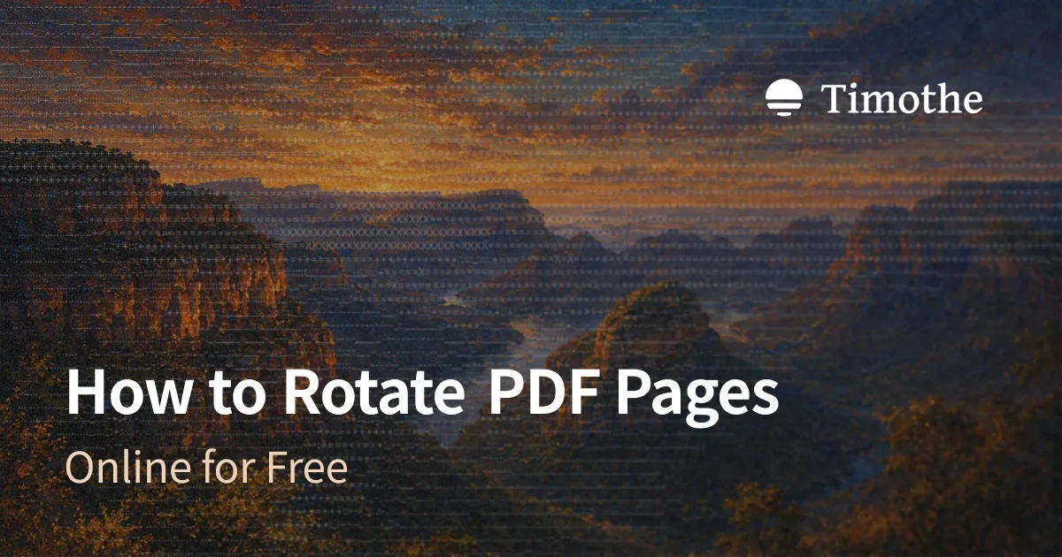 How to Rotate PDF Pages - Online for Free
