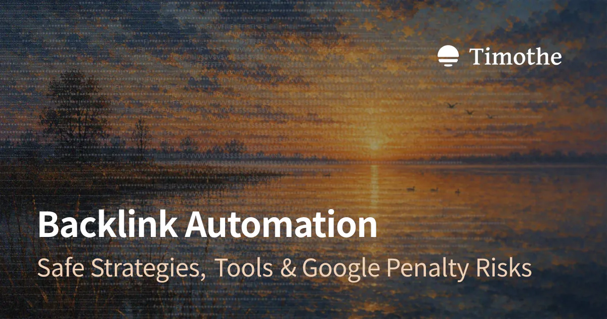 Backlink Automation - Safe Strategies, Tools & Google Penalty Risks