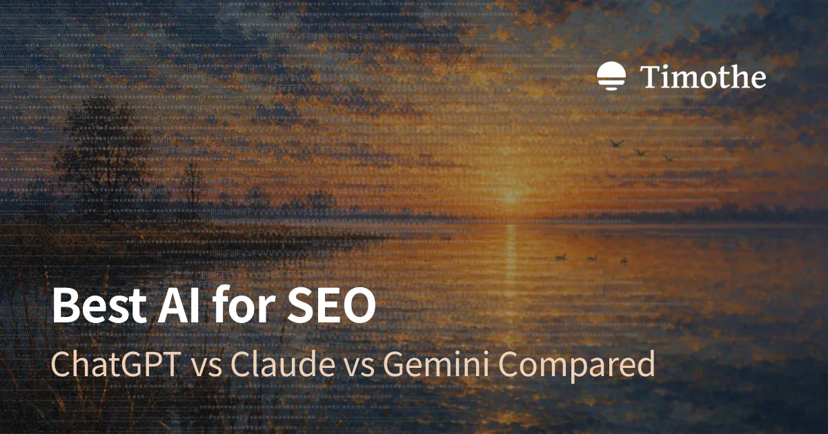 Best AI for SEO in 2026 - ChatGPT vs Claude vs Gemini Compared