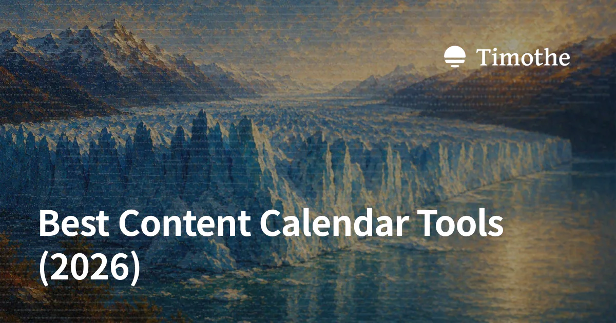 Best Content Calendar Tools (2026)