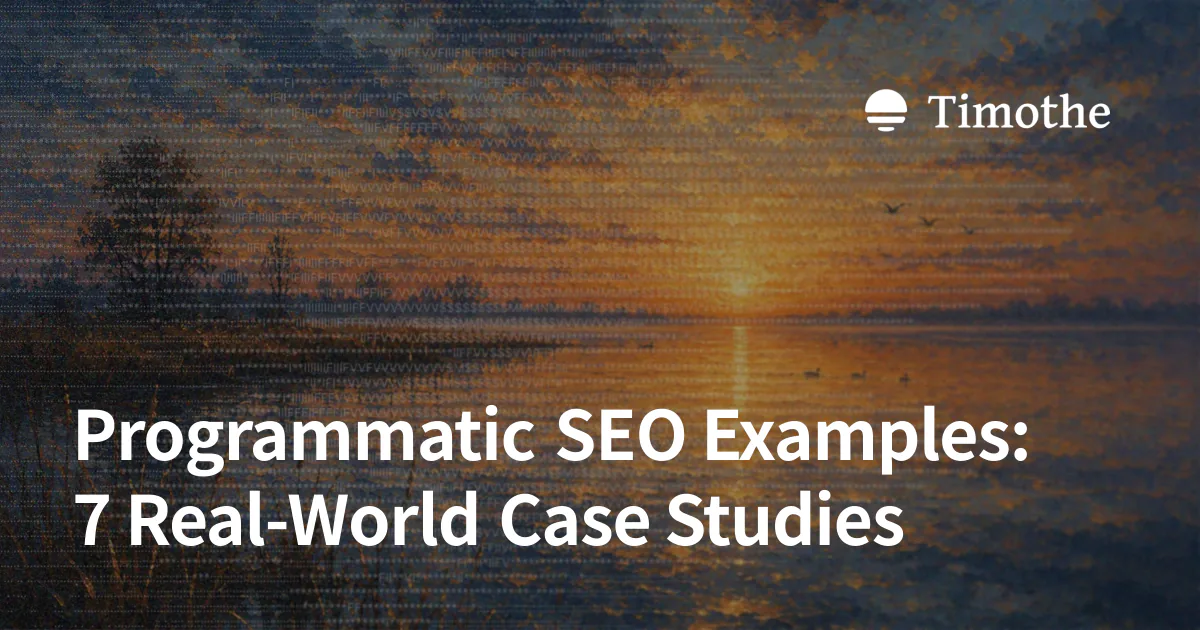 Programmatic SEO Examples: 7 Real-World Case Studies