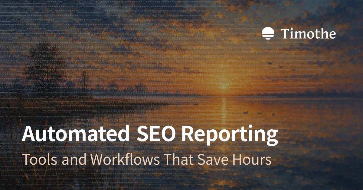 Automated SEO Reporting - Tools and Workflows That Save Hours