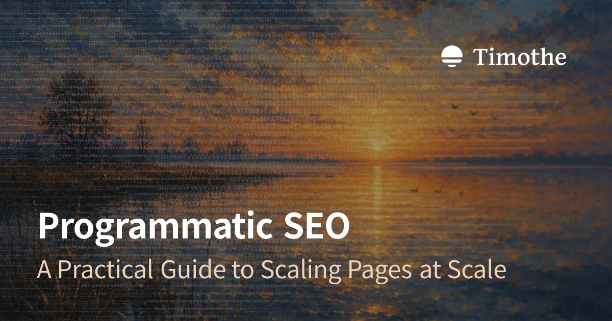 Programmatic SEO - A Practical Guide to Scaling Pages at Scale